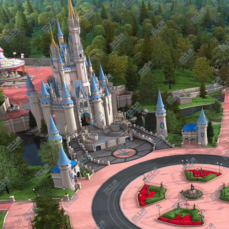 images/goods_img/202104094/Cinderella Castle and Grounds model/1.jpg